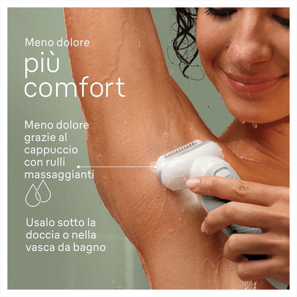 "BRAUN - Epilatore SILK-ÉPIL 9 9-061-BIANCO/ARGENTO"