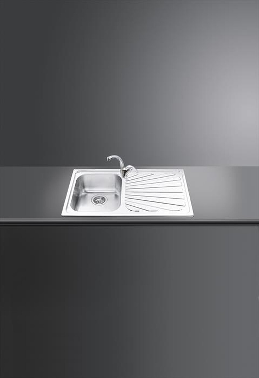 "SMEG - Lavello lineare SP861D 1 vasche-Acciaio Inox"