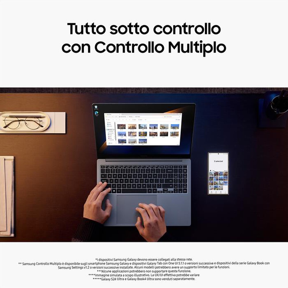 "SAMSUNG - Notebook GALAXY BOOK4 ULTRA-Moonstone Gray"