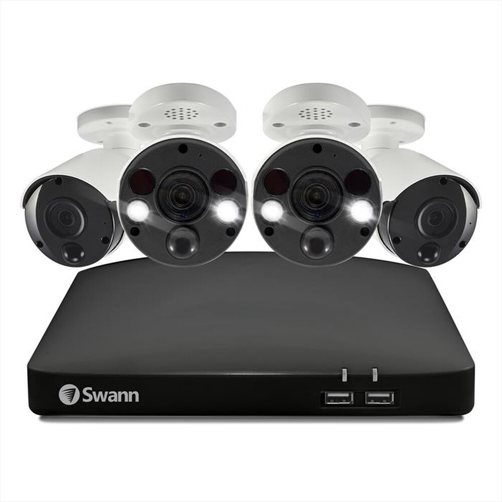 "SWANN - KIT NVR 2TB 8CH + 4 CAM 4K-White"