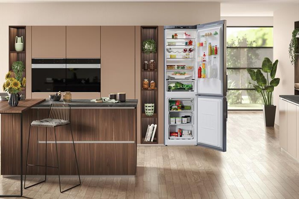 "HOTPOINT ARISTON - Frigorifero combinato HAFC9 TA33SX H Classe D 367l-Acciaio inossidabile"