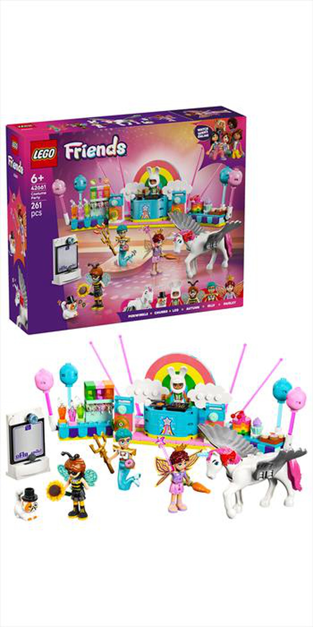 "LEGO - PARTY IN COSTUME CON UNICORNO E FATINA-,"