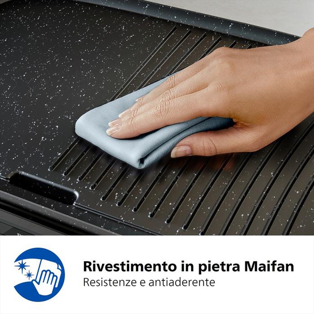 Immagine del prodotto PHILIPS - Grill da tavolo Serie 5000 HD6222/90-Alluminio