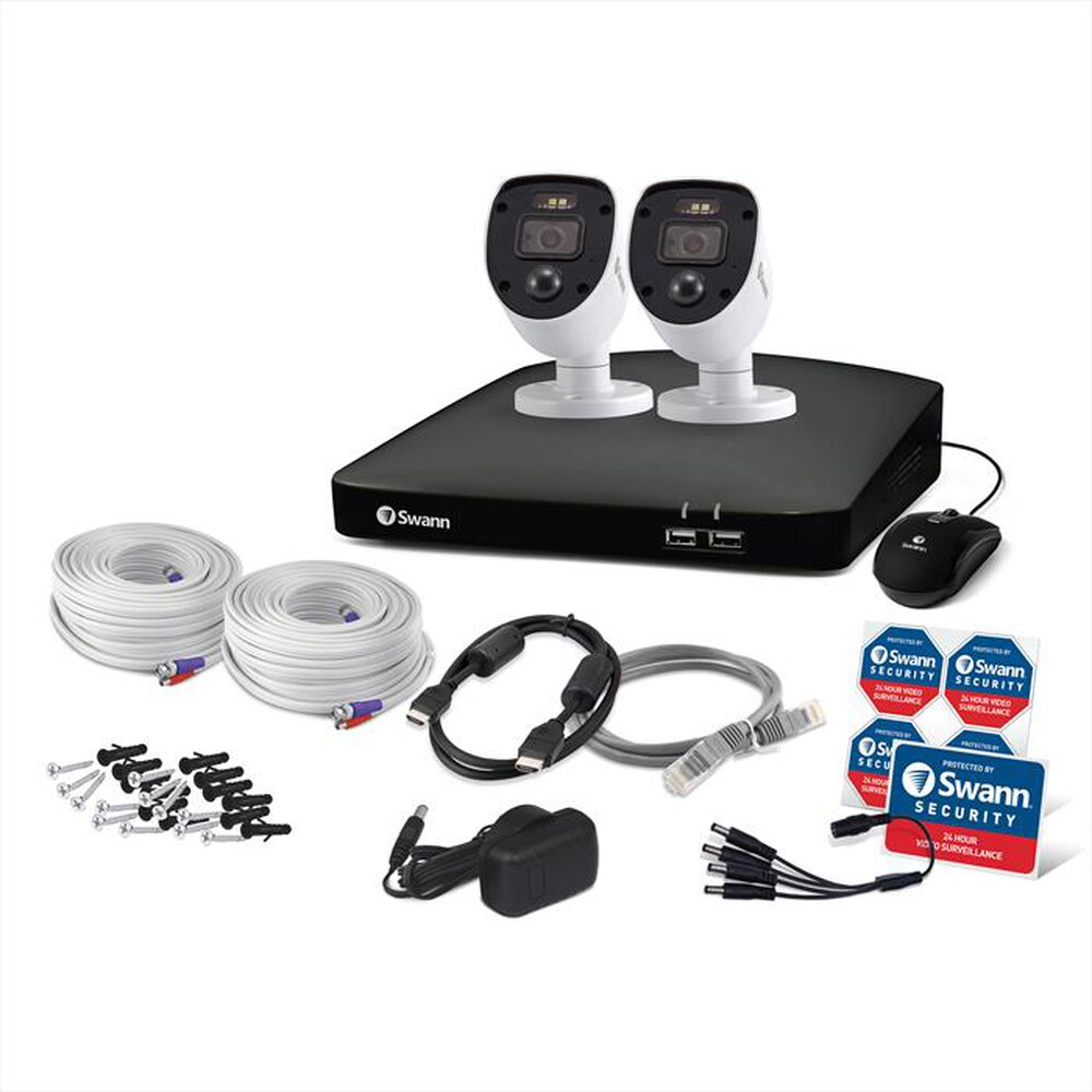 Immagine del prodotto SWANN - KIT NVR 1TB 4CH + 2 CAM FULL HD-White
