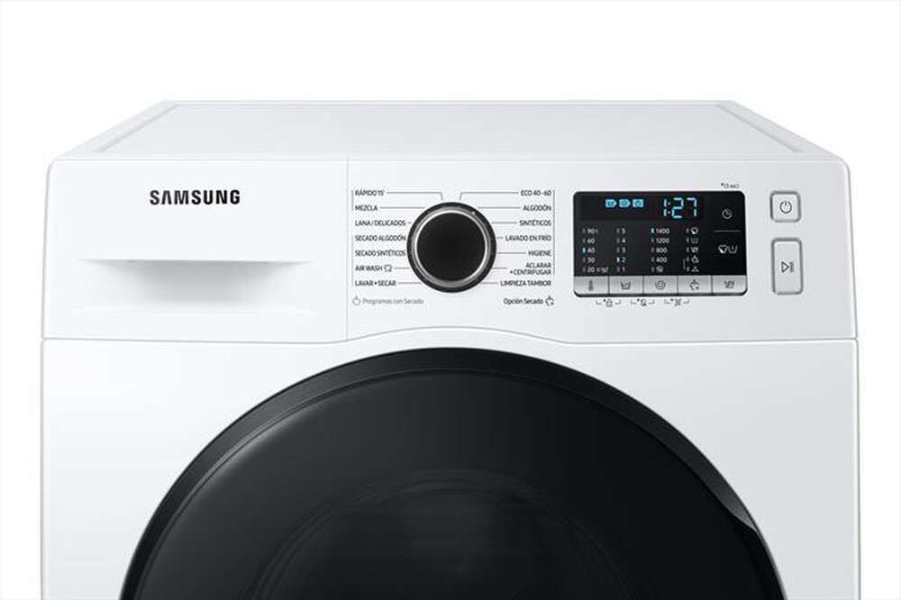 "SAMSUNG - Lavasciuga WD90TA046BE/ET 9/6 Kg Classe E-BIANCO CON OBLO' Crystal Black"