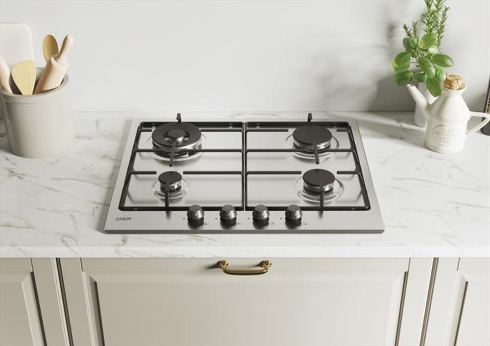 Immagine del prodotto CANDY - Piano cottura a gas CHW6BR4WTX 59,5 cm-Acciaio inox