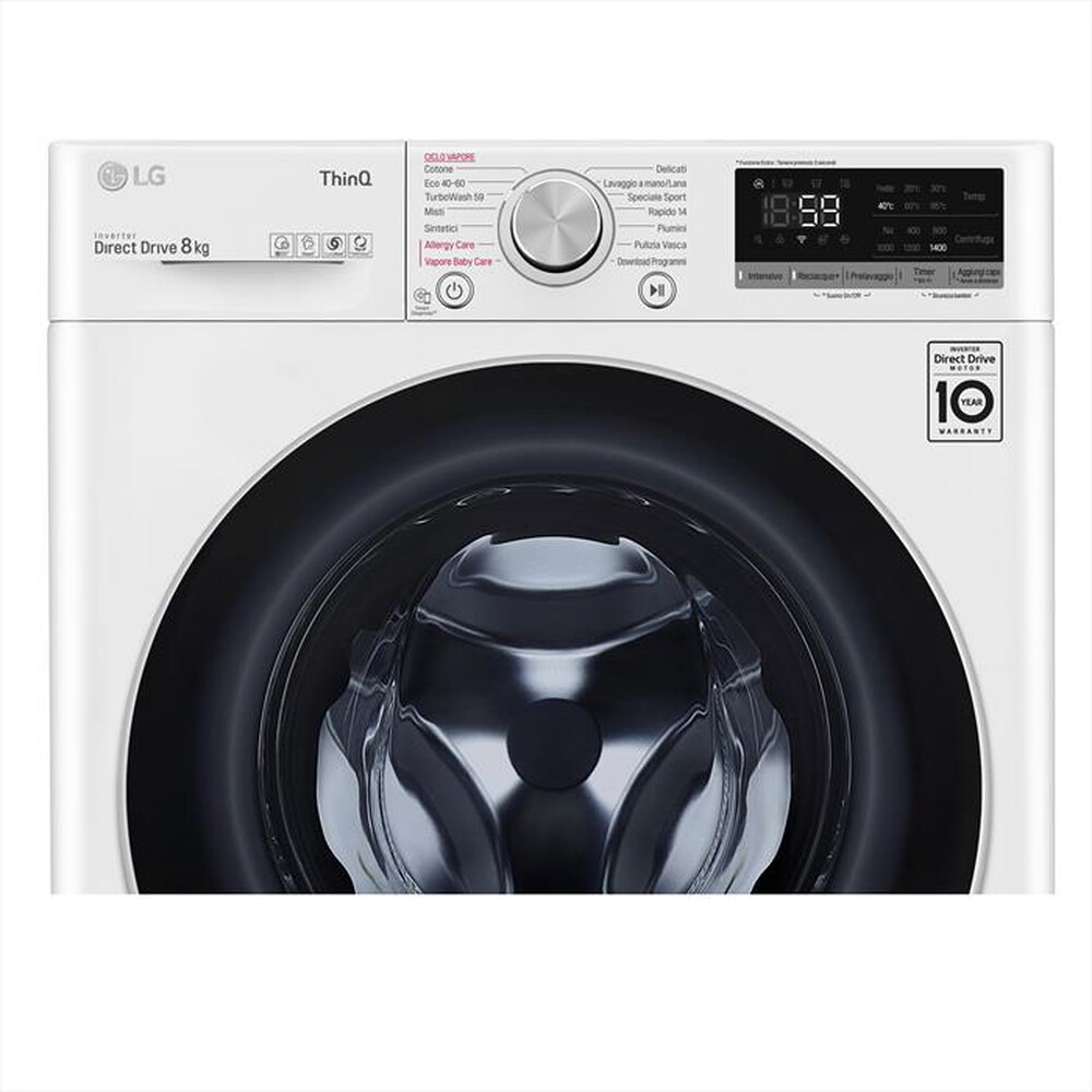 "LG - Lavatrice F4WV508S1B 8 Kg Classe B-White"
