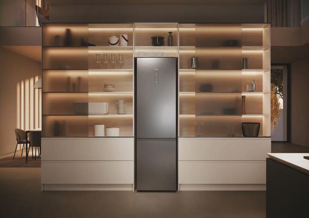 "HAIER - Frigorifero combinato HDPW5620CNPK Classe C 406 lt-Argento"