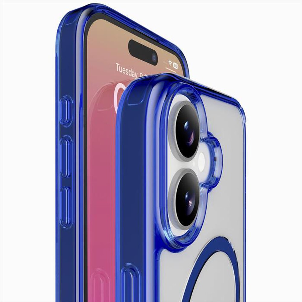 Immagine del prodotto CELLULARLINE - Custodia ICONIC MAG per IPHONE 17-Blu, Trasparente