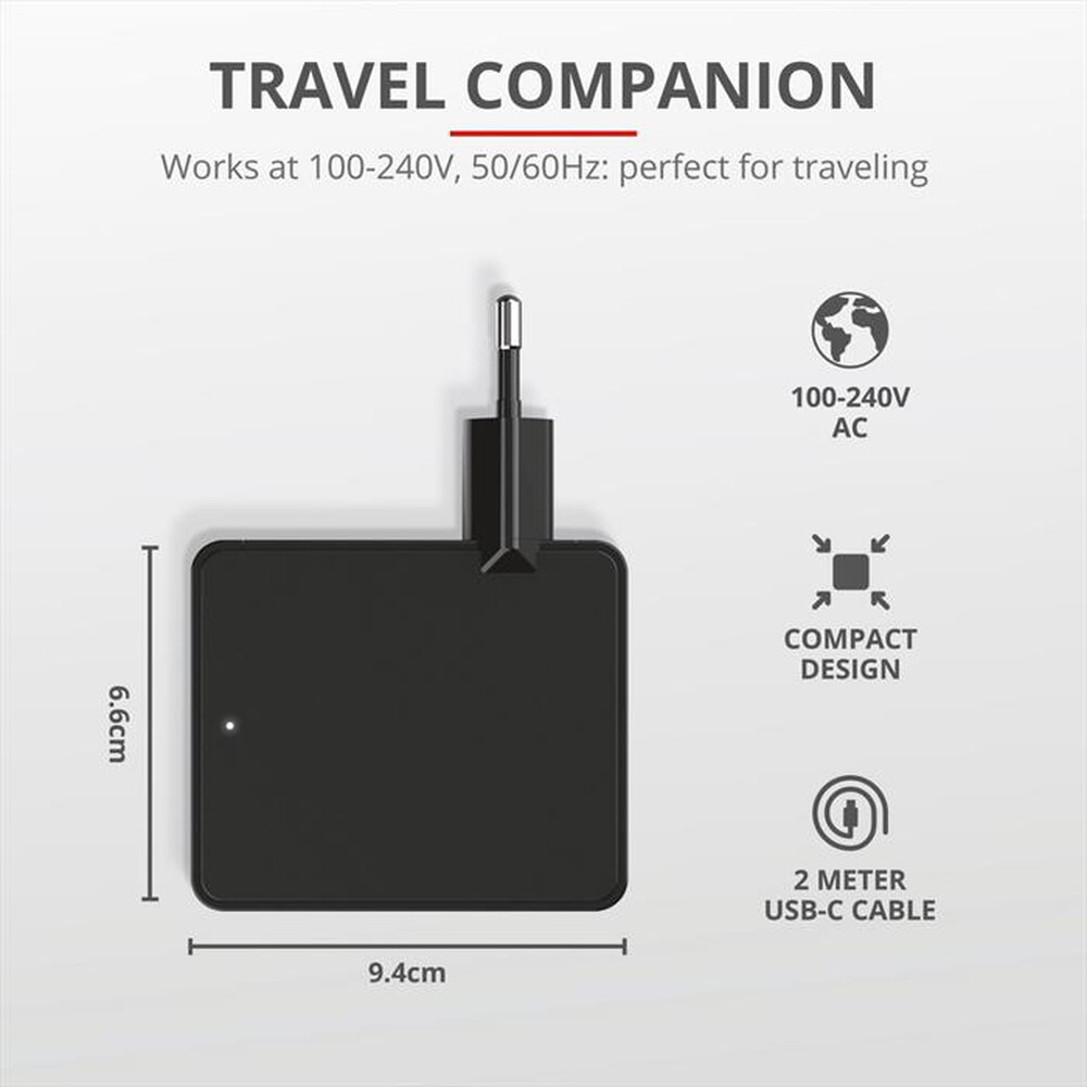 "TRUST - SUMMA 45W USB-C CHRGR-Black"