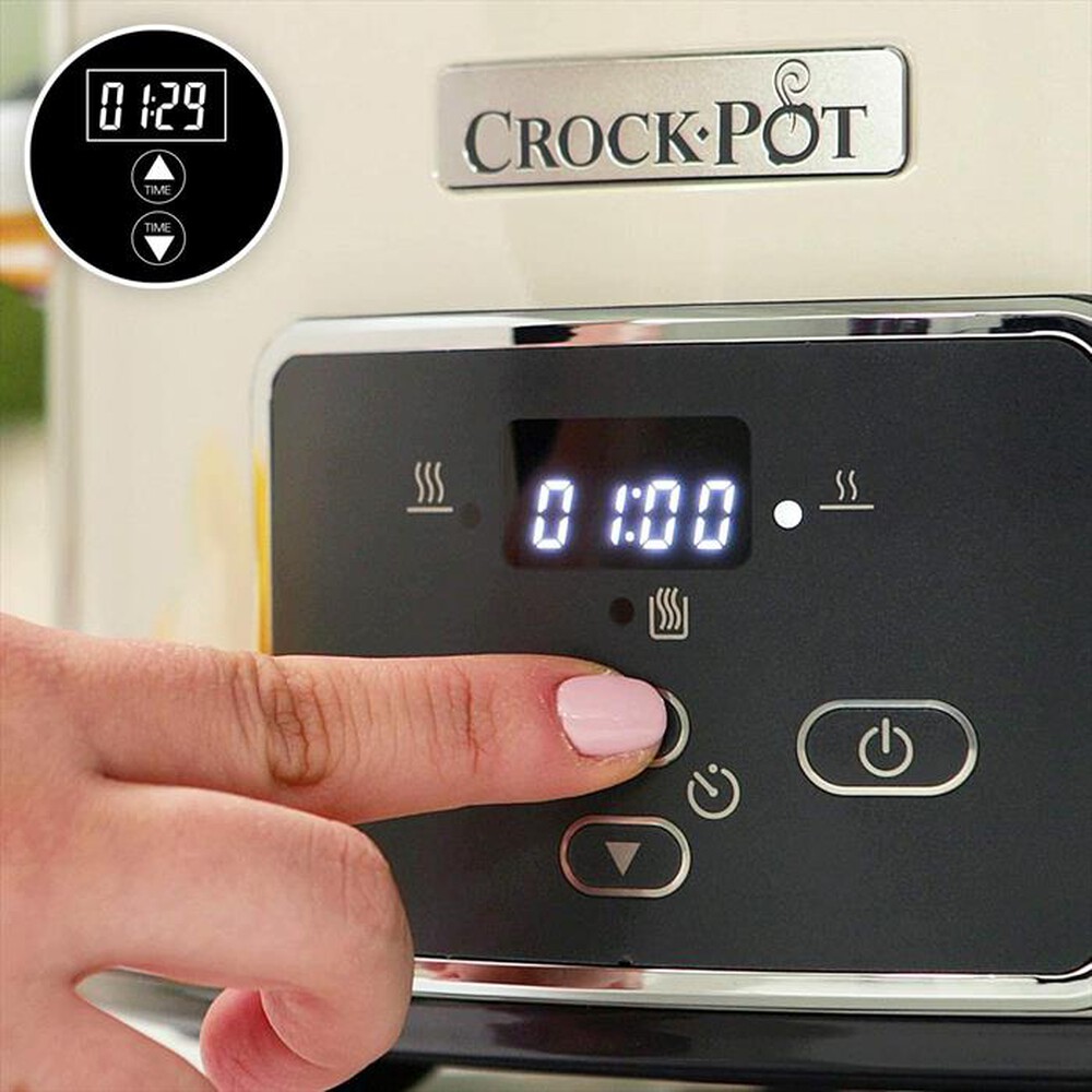 "Crock Pot - SLOW COOKER 3,5 LT DIGITALE - Beige"