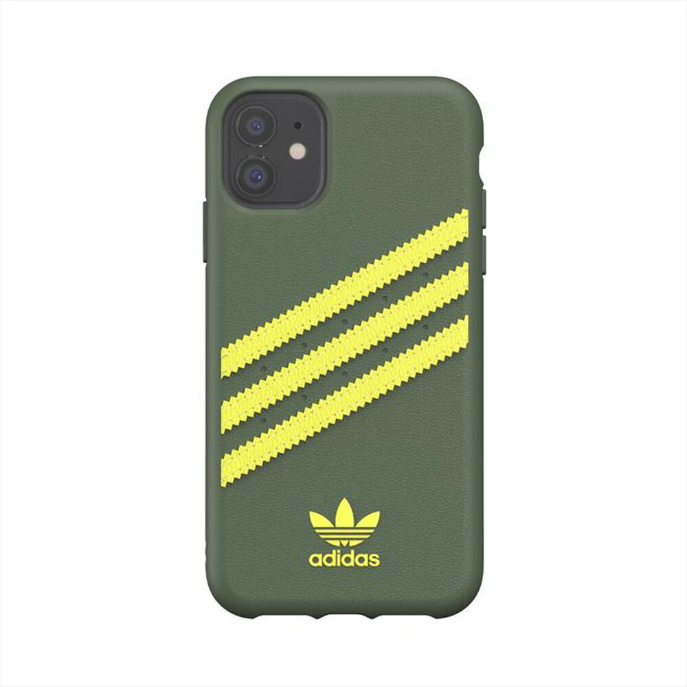 "CELLY - EX7916 ADIDAS SAMBA COVER IPHONE 12/12 PRO-Verde/Giallo"