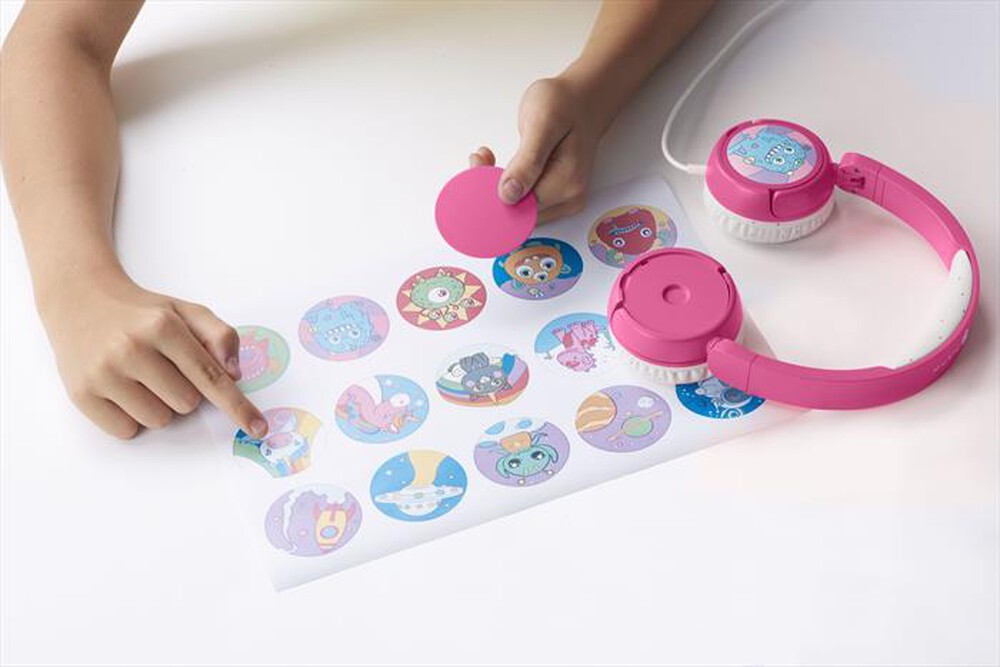 Immagine del prodotto CELLULARLINE - Play Patch Kids Cuffia a filo HEADBMSKIDSP-Rosa