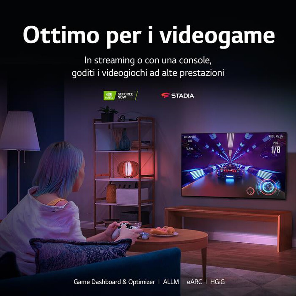 "LG - Smart TV OLED 4K 55\" OLED55A26LA-Argento"