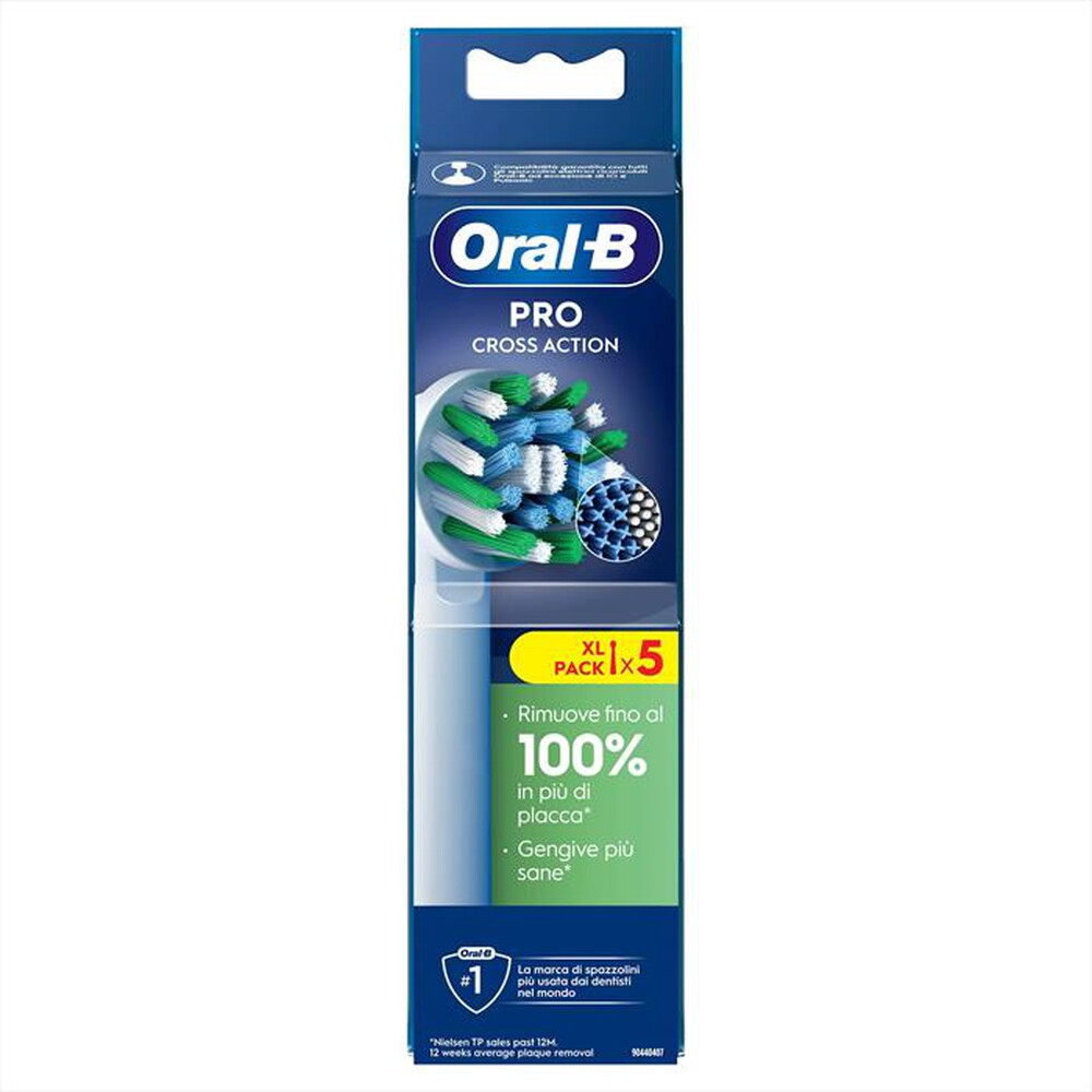 "ORAL-B - TESTINE DI RICAMBIO PRO CROSS ACTION-Bianco"