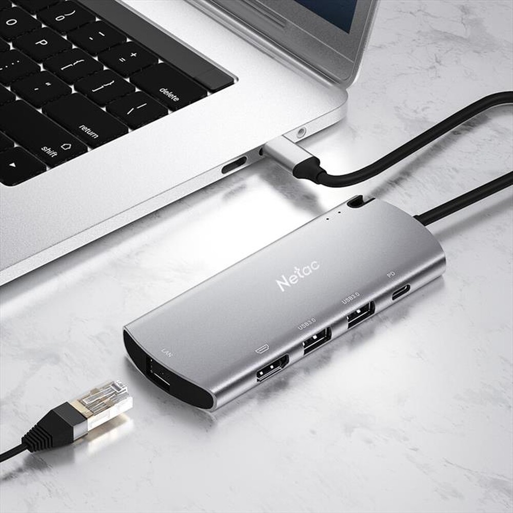 Immagine del prodotto NETAC - CABINET ENCLOSURE ALLUMINIO PER M.2 SATA (6 IN1)-ALUMINIO