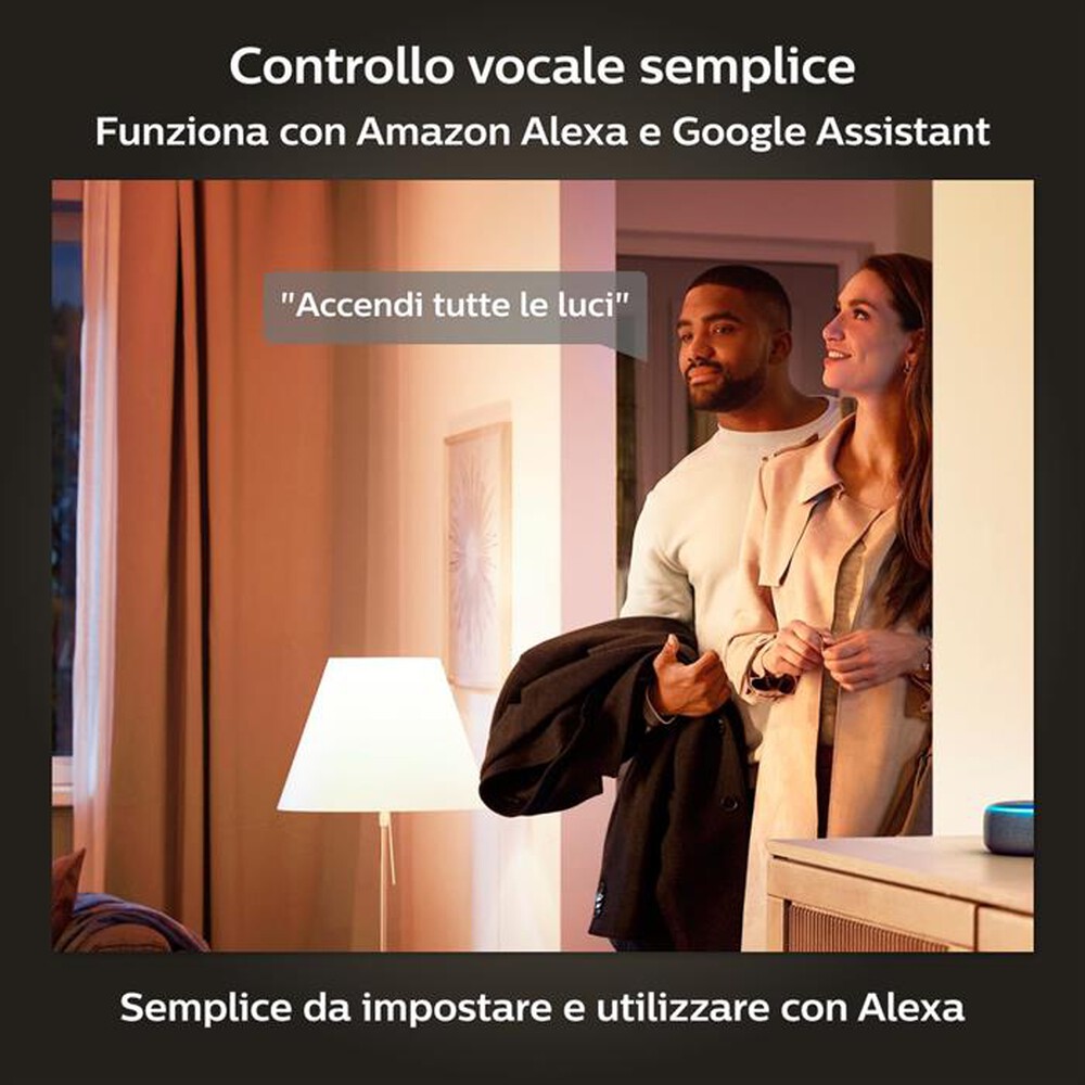 Immagine del prodotto PHILIPS - HUE WHITE 4 X LAMPADINE E27 60W-Bianca