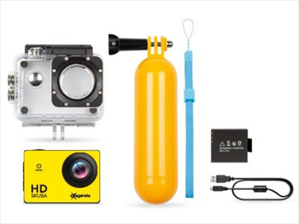 Immagine del prodotto HAMLET - Action Cam HD SKUBA con Custodia Impermeabile-giallo/nero