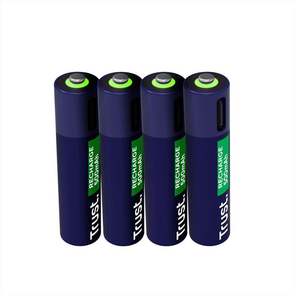 "TRUST - USB-C RECHARGEABLE BATTERIES 4P - AAA-Black"