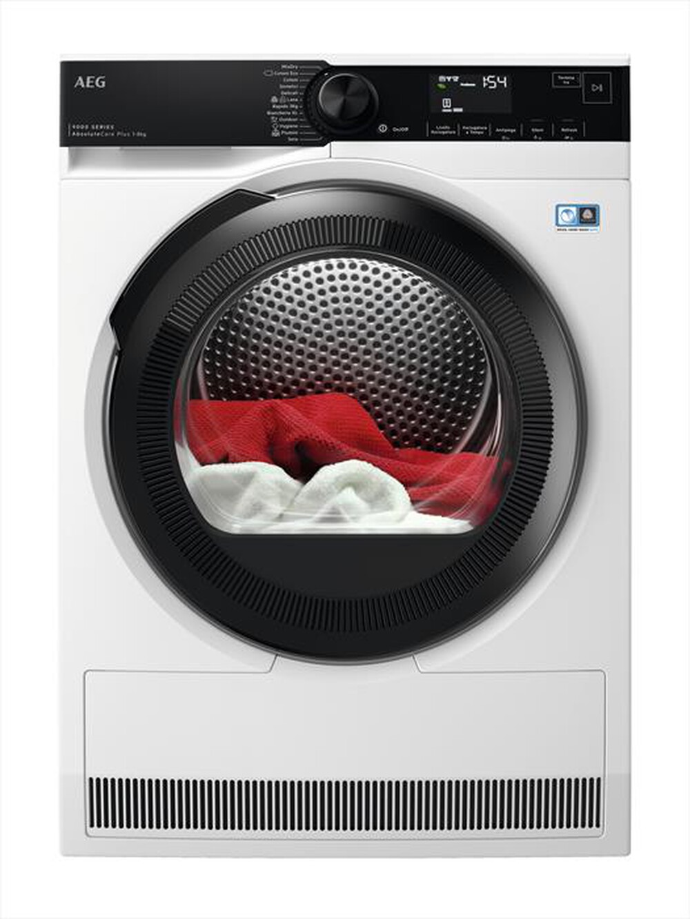 "AEG - Asciugatrice TR9HG83B 8 Kg Classe A+++-Bianco/oblò nero"