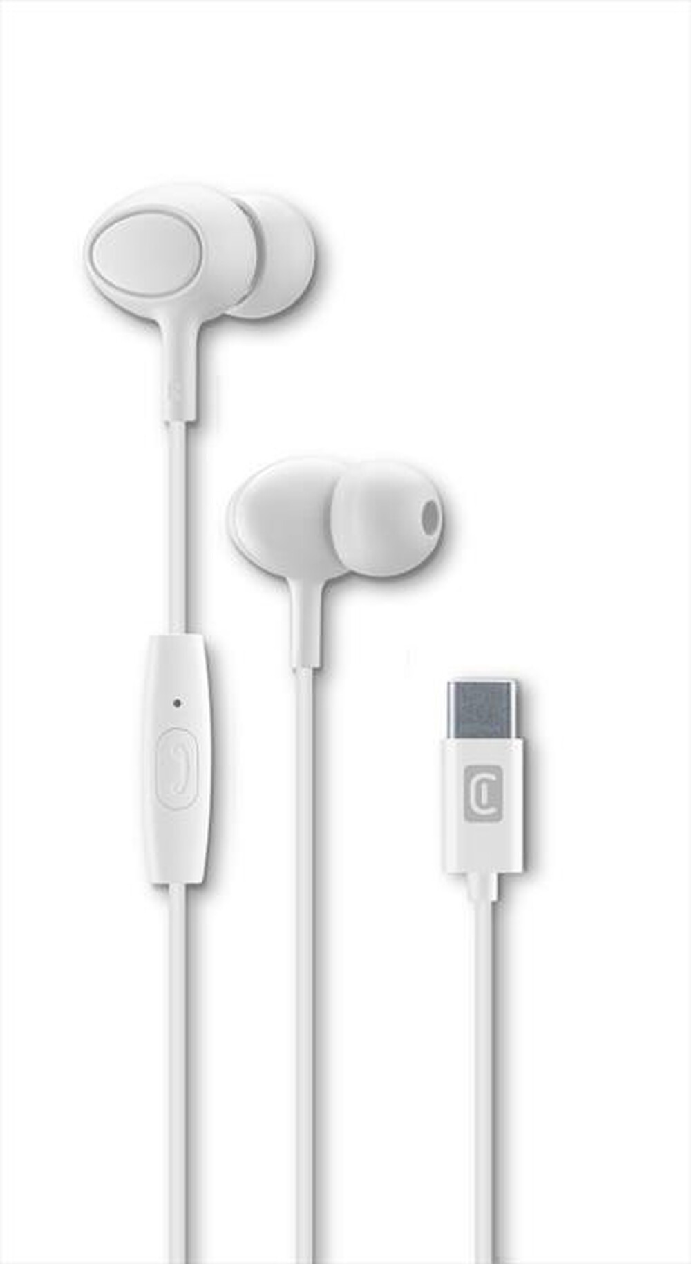 Immagine del prodotto CELLULARLINE - Auricolare con filo AUINEARTYPECW-Bianco
