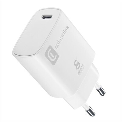 CELLULARLINE - Caricatore da rete ACHSMUSBCPD25WSMLW-Bianco