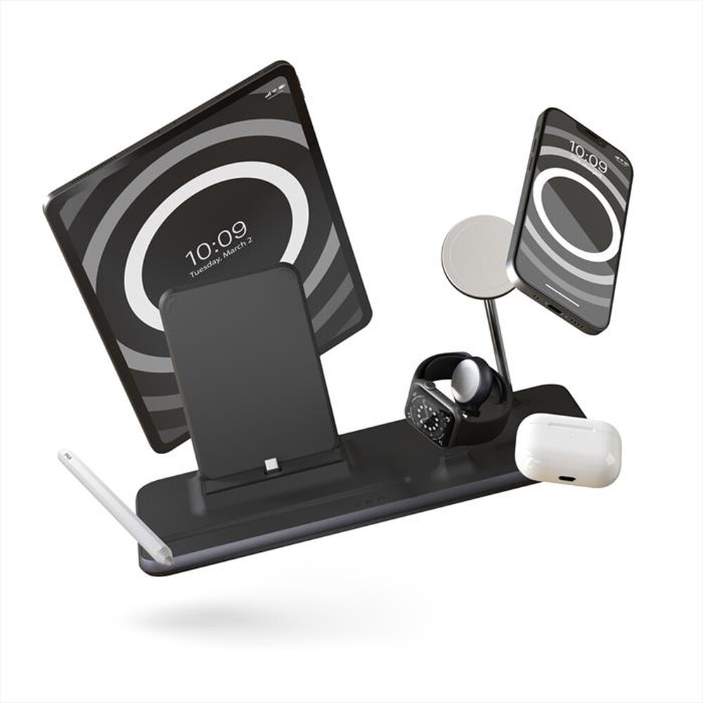 "ZENS - 4-IN-1 IPAD + MAGSAFE WIRELESS CHARGER-Nero"