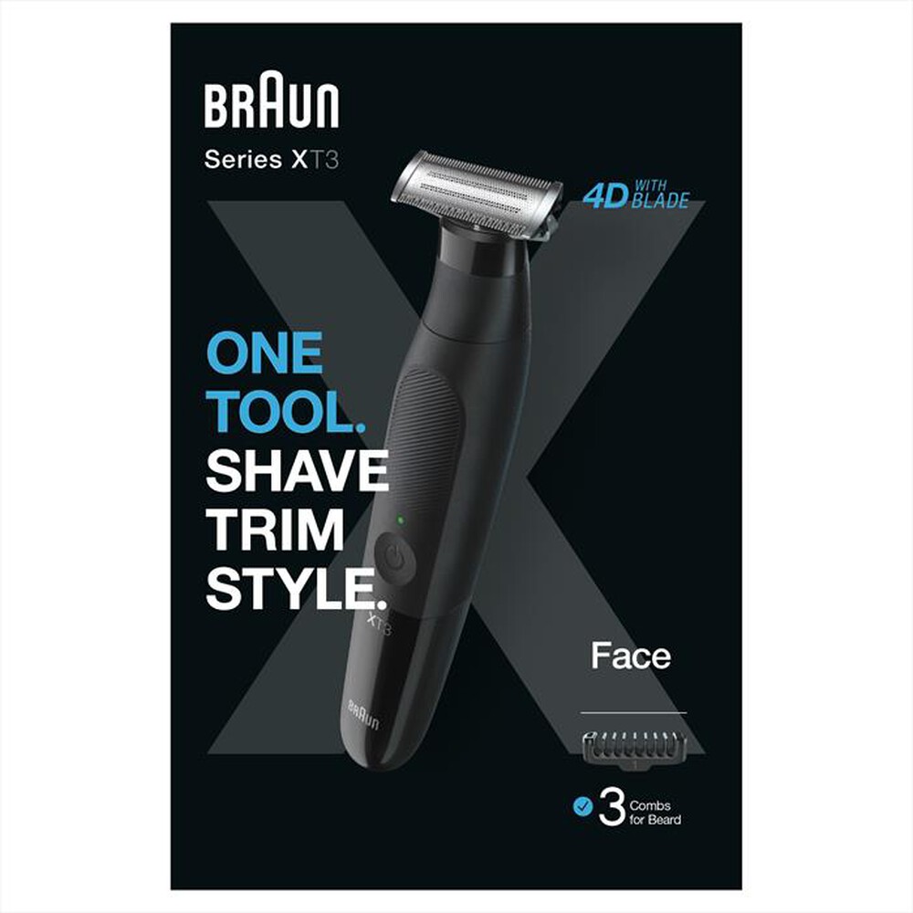 Immagine del prodotto BRAUN - Regolabarba SERIES XT3 XT3100-NERO