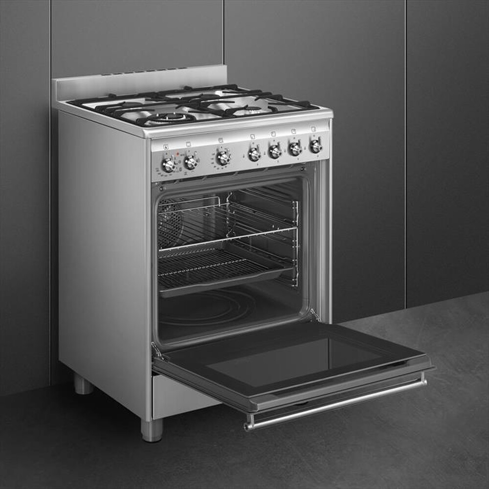 "SMEG - Cucina SX61GM Classe A-Acciaio inox"