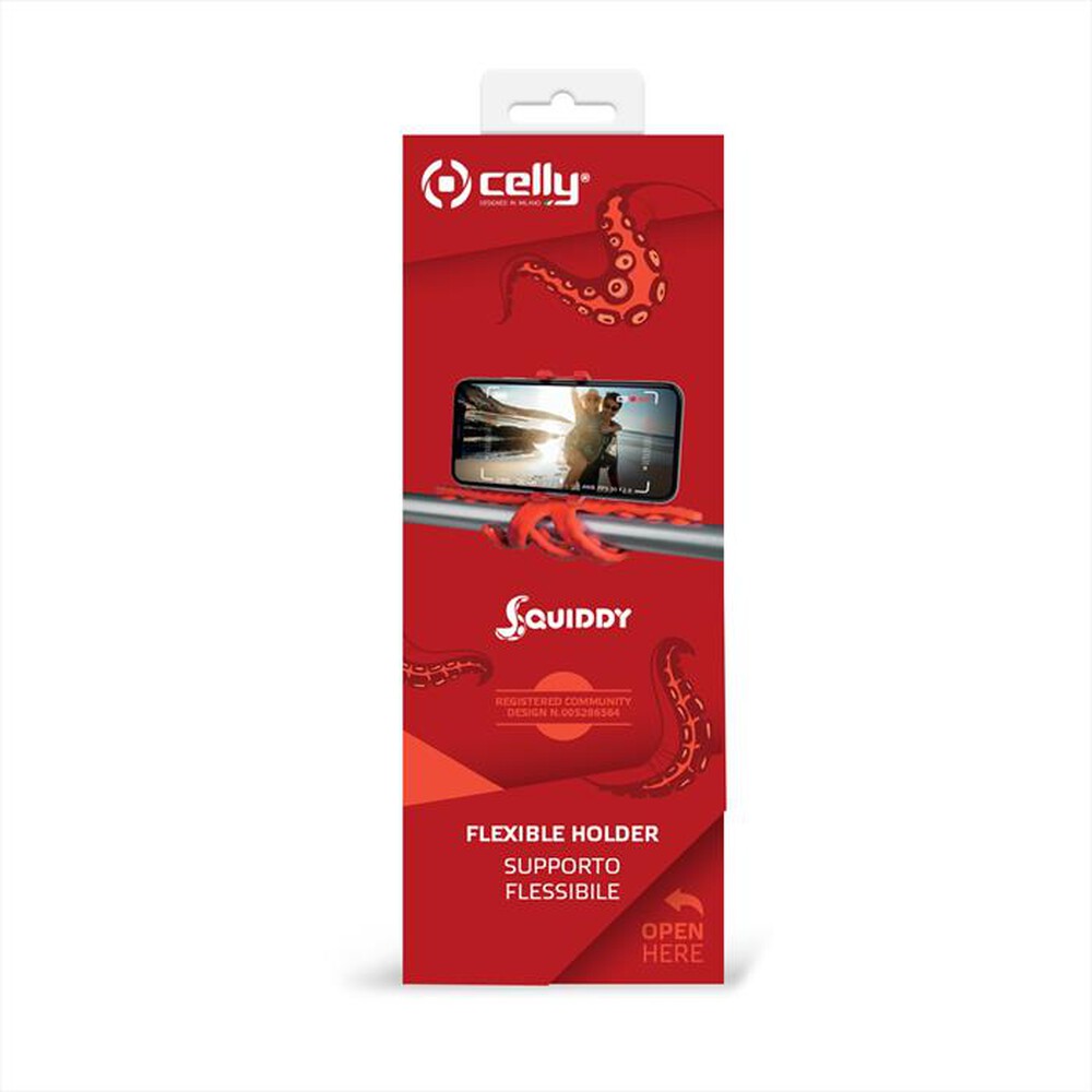 "CELLY - SQUIDDYRD-Rosso/Silicone"