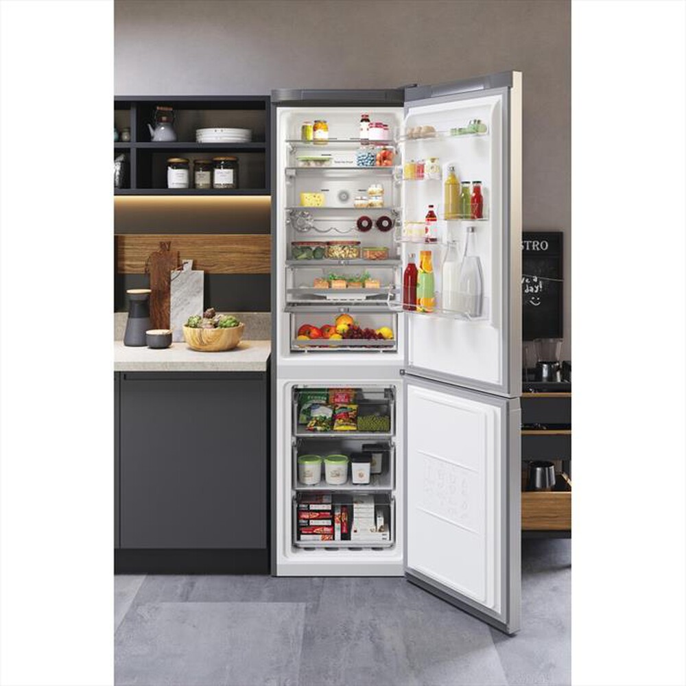 "HOTPOINT ARISTON - Frigorifero combinato HAFC9 TT43SX O3 Classe D-Acciaio inossidabile"