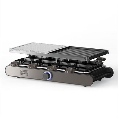 BLACK & DECKER - Grill Raclette 1400 Watt BXFC1400E-NERO/SILVER