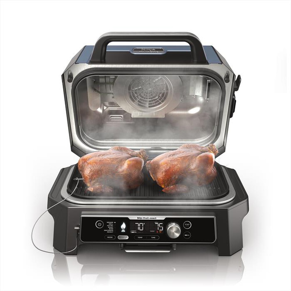 "NINJA - Barbecue elettrico Woodfire Pro Connect XL OG901EU-Blu"