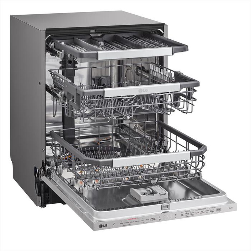 "LG - Lavastoviglie QUADWASH DB475TXS Classe A 14coperti-Acciaio"