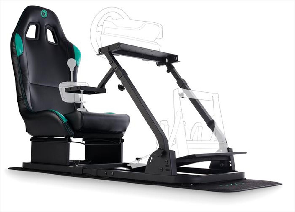 "NACON - Sedile da corsa con supporto volante PCRC-500-Nero / Verde"