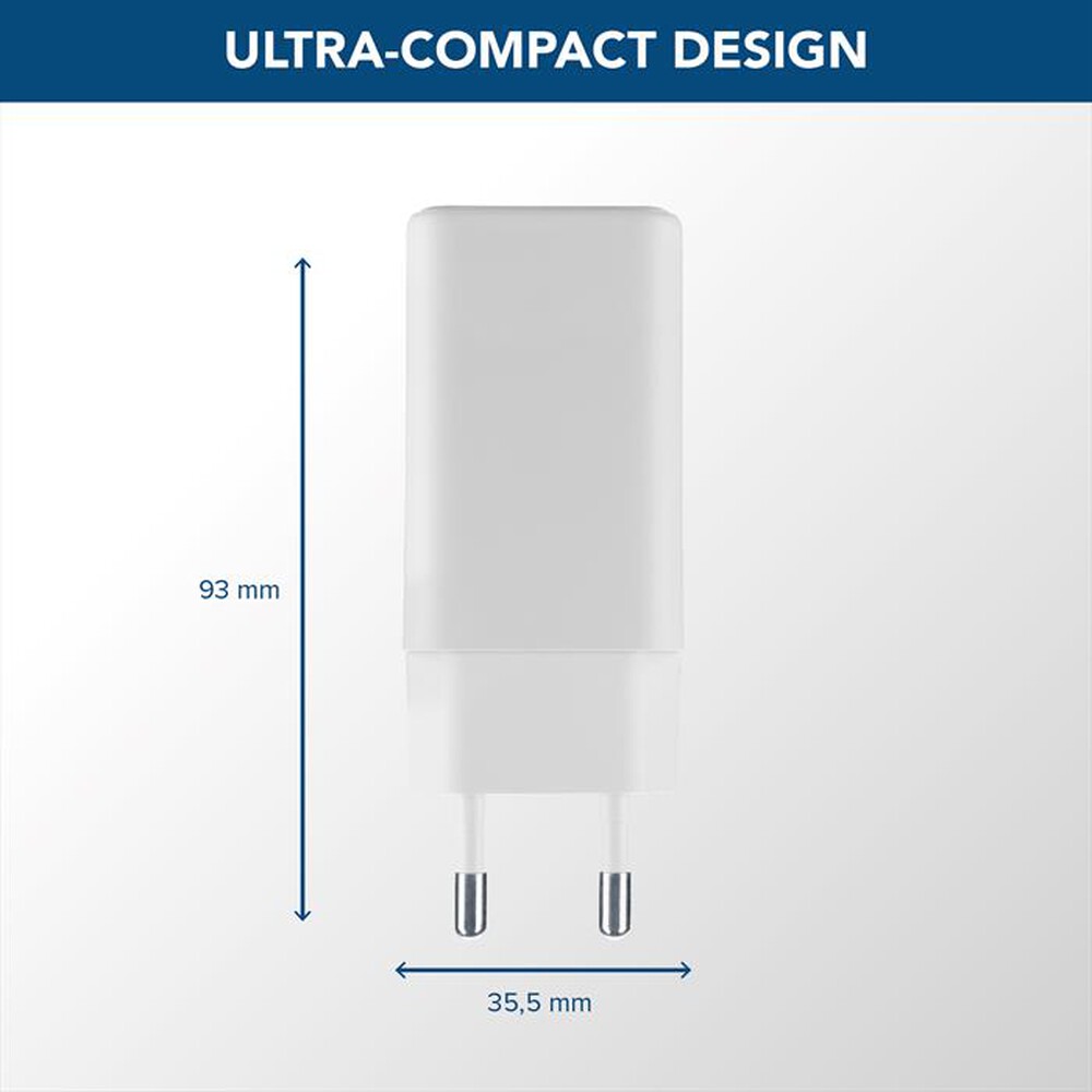 Immagine del prodotto CELLULARLINE - Caricatore da rete MULTIPOWER TRIO PORT 65W-White
