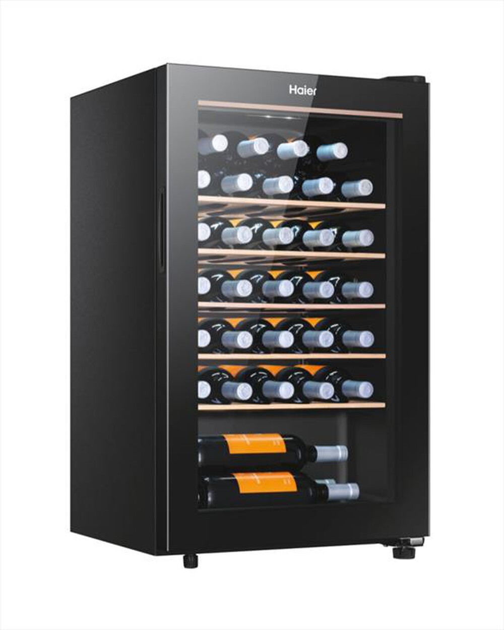 "HAIER - Cantinetta HWS33GGFR Classe G 33 bottiglie-Nero"