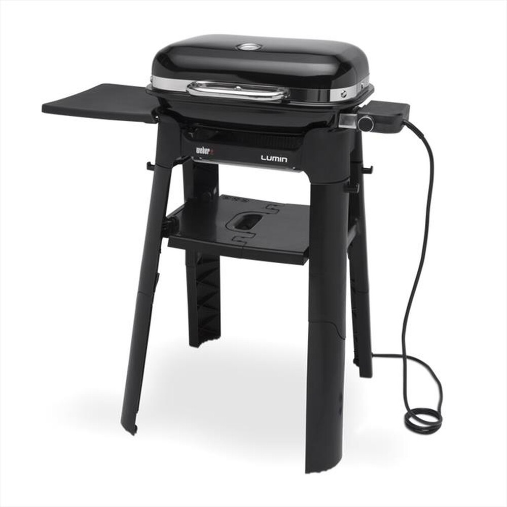 "WEBER - LUMIN COMPACT CON STAND BARBECUE ELETTRICO-nero"