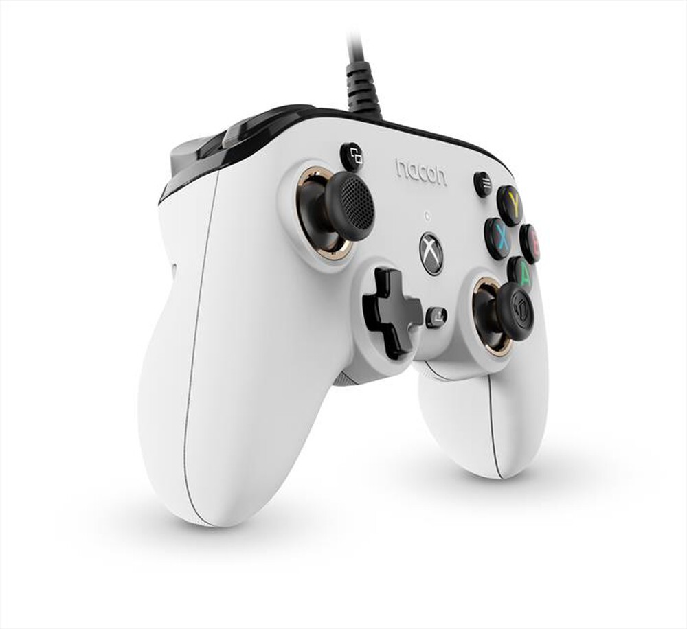 "NACON - PRO COMPACT CONTROLLER LICENZA UFFICIALE XBOX-Bianco"
