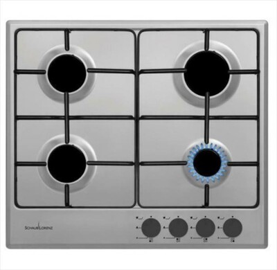 SCHAUB LORENZ - Piano cottura a gas SSPC604XF 60 cm-Inox