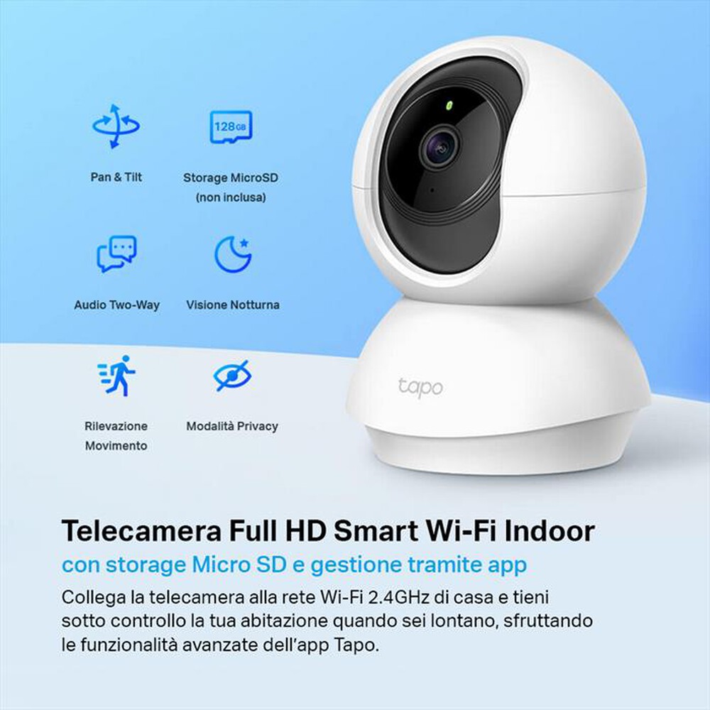 "TP-LINK - TELECAMERE WI-FI , VISIONE NOTTURNA, AUDIO BIDIREZ"