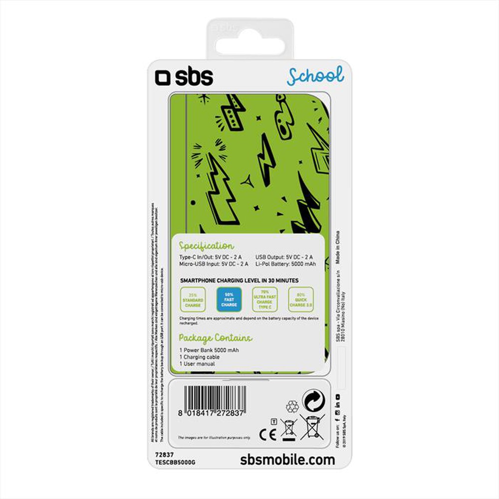 "SBS - TESCBB5000G-VERDE"