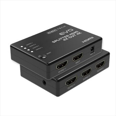GBC - SPLITTER HDMI 4K@30HZ 4 USCITE-Nero