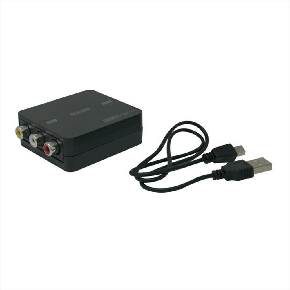 "GBC - CONVERTITORE DA AV/RCA A HDMI CON SCALER-Nero"