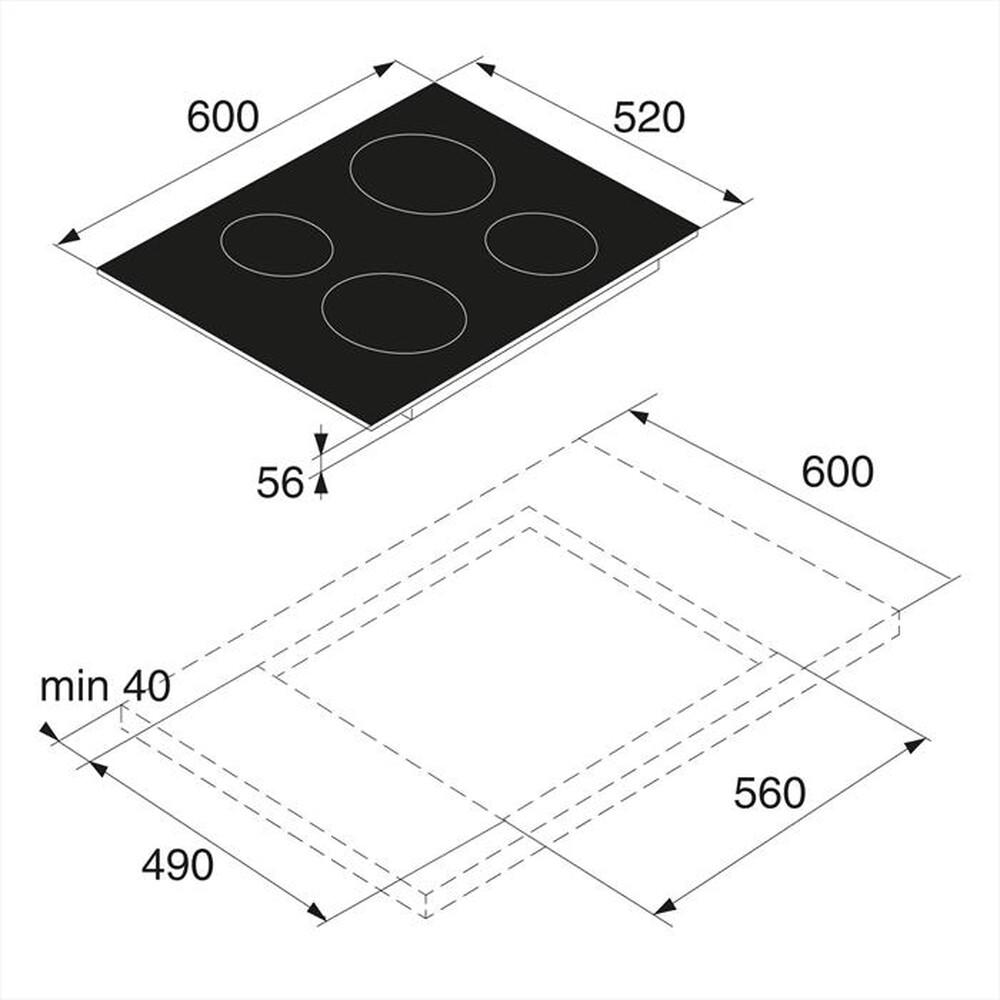 Immagine del prodotto ASKO - Piano cottura induzione HI 1611 G 60 cm-Nero