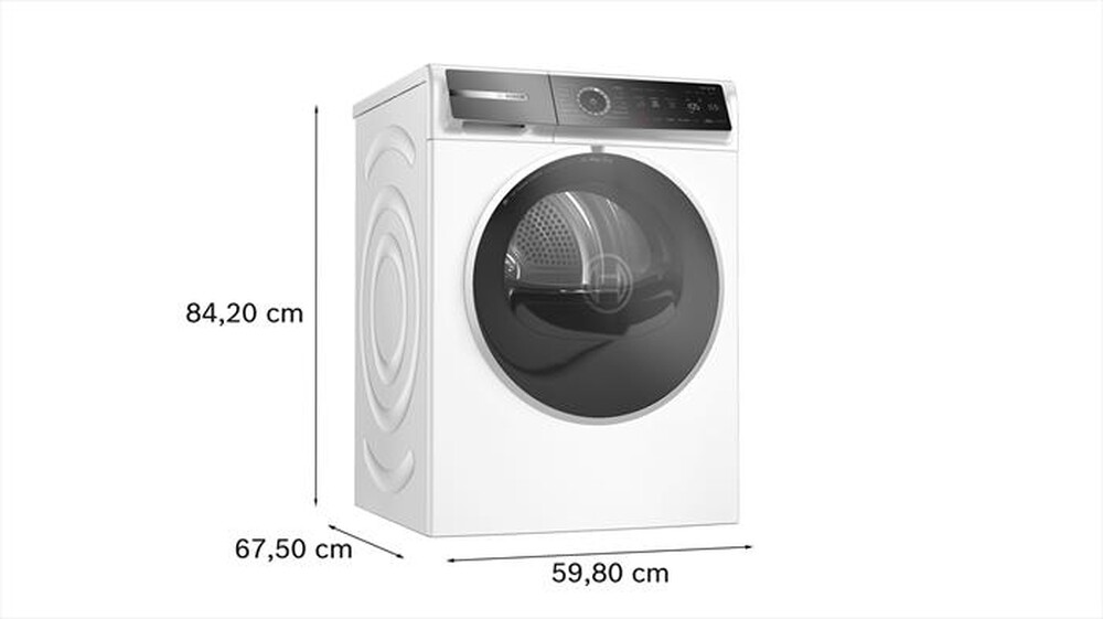 Immagine del prodotto BOSCH - Asciugatrice WRB247C0IT 9Kg Classe A-Bianco