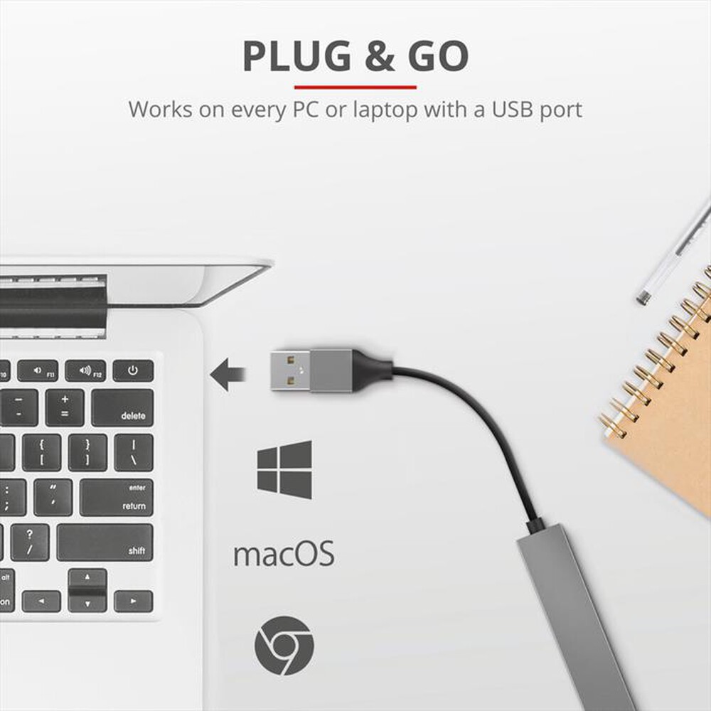 "TRUST - HALYX 4-PORT MINI USB HUB-Black"