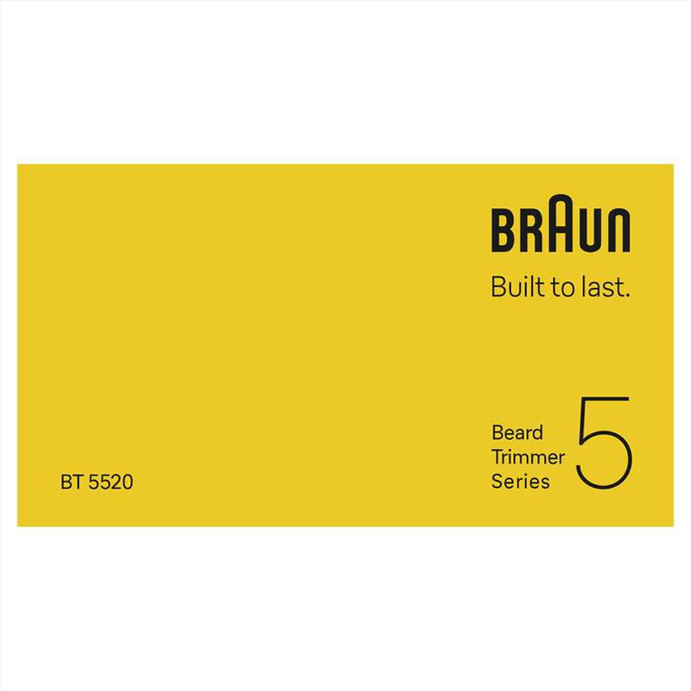 Immagine del prodotto BRAUN - Regolabarba BT 5520-NERO