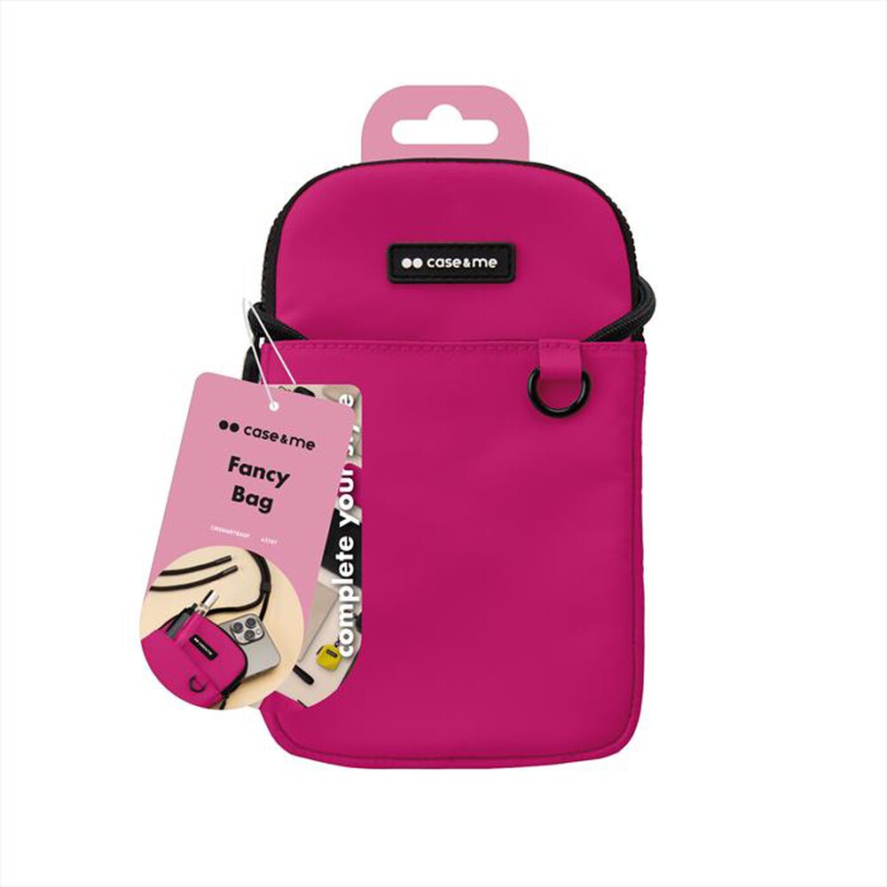 "CASEME - Crossbody bag nylon CMSMARTBAGF-Fucsia"