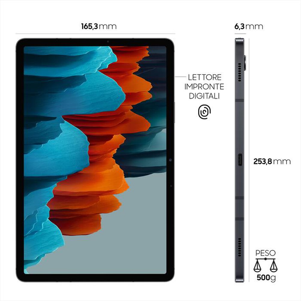 "SAMSUNG - GALAXY TAB S7 LTE-BLACK"